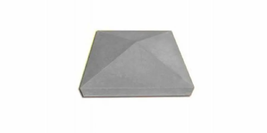 Бетонная крышка на столб 450×450×140 серая